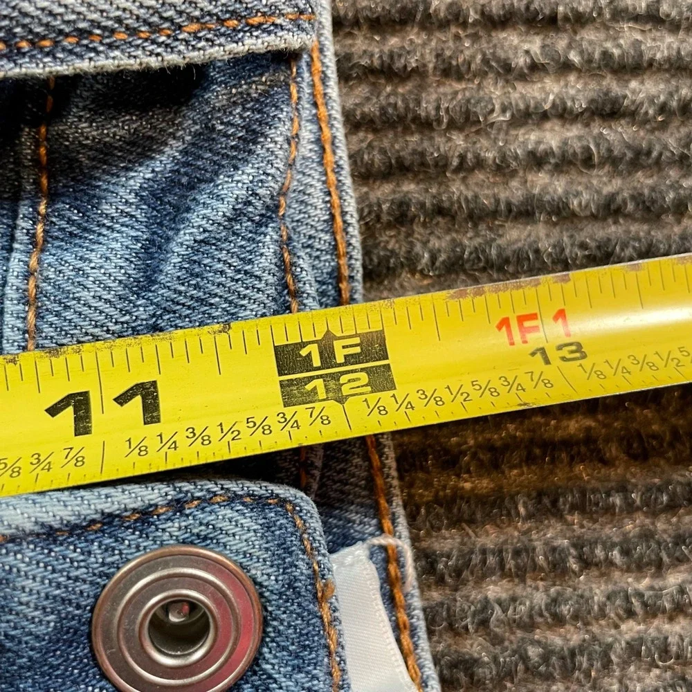 Fashion Nova Womens High Rise Straight Leg Jeans Medium Wash‎ Blue Size 11